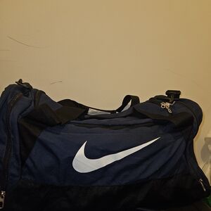 Nike Medium Blue and Black Duffel Bag